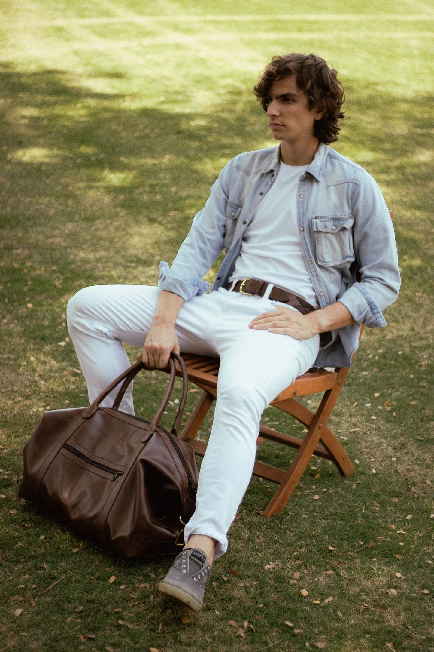Leather Travel Bag - Dark Chocolate